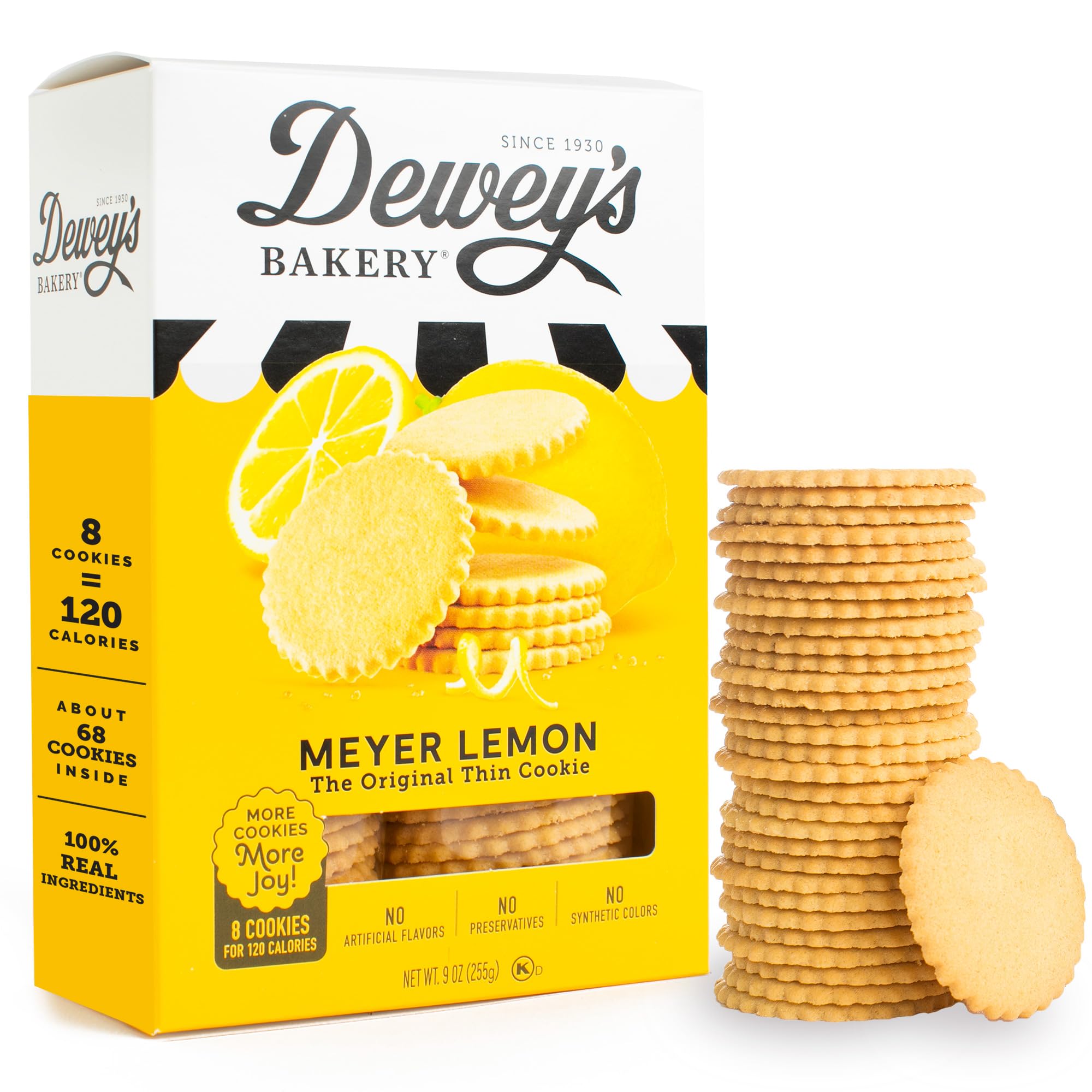 Amazon.com : Dewey's Bakery Meyer Lemon Cookie Thins | No